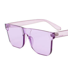 Load image into Gallery viewer, New Square One Piece Lens Sunglasses Women Transparent