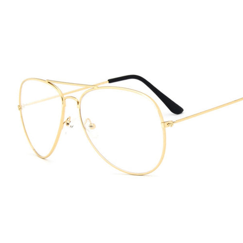 Aviation Gold Black Frame Sunglasses For Women