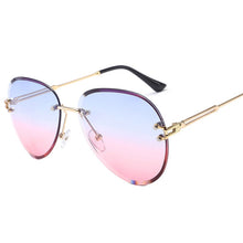 Load image into Gallery viewer, Fashion Blue Red Aviation Sunglasses Women