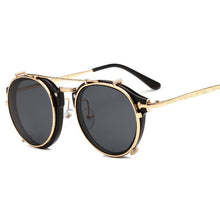 Load image into Gallery viewer, Clip On Sunglasses Steampunk Brand Design Women Fashion