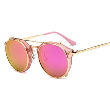 Load image into Gallery viewer, Clip On Sunglasses Steampunk Brand Design Women Fashion