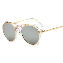 Load image into Gallery viewer, Clip On Sunglasses Steampunk Brand Design Women Fashion