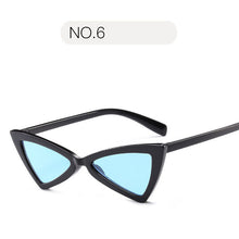 Load image into Gallery viewer, Vintage Women Sunglasses Triangle Black