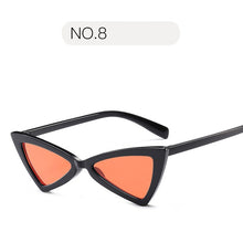 Load image into Gallery viewer, Vintage Women Sunglasses Triangle Black
