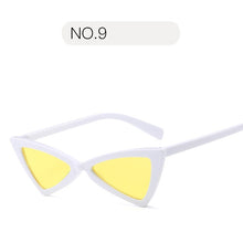 Load image into Gallery viewer, Vintage Women Sunglasses Triangle Black