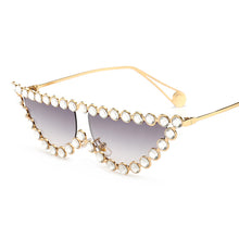Load image into Gallery viewer, Luxury Brand Designer Crystal Women Transparent Hot Fashion Sunglasses