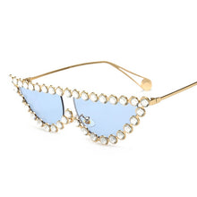 Load image into Gallery viewer, Luxury Brand Designer Crystal Women Transparent Hot Fashion Sunglasses