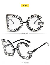 Load image into Gallery viewer, Fashion Crystal Diamond Round Oversized Sunglasses Women