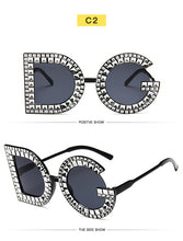 Load image into Gallery viewer, Fashion Crystal Diamond Round Oversized Sunglasses Women