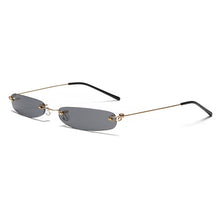 Load image into Gallery viewer, Narrow sunglasses woman rimless summer