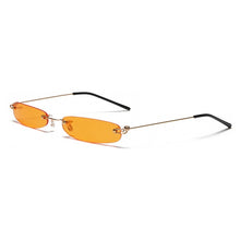 Load image into Gallery viewer, Narrow sunglasses woman rimless summer