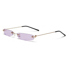 Load image into Gallery viewer, Narrow sunglasses woman rimless summer
