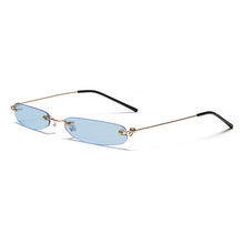 Load image into Gallery viewer, Narrow sunglasses woman rimless summer