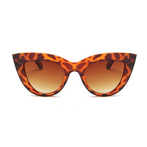 Rose Gold Cat Eye Sunglasses for Women Pink Mirror